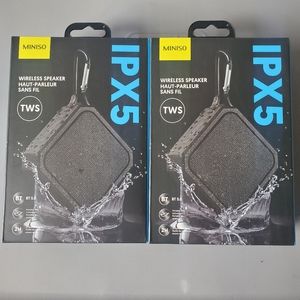 (2 for $35) Miniso IPX5 waterproof speaker